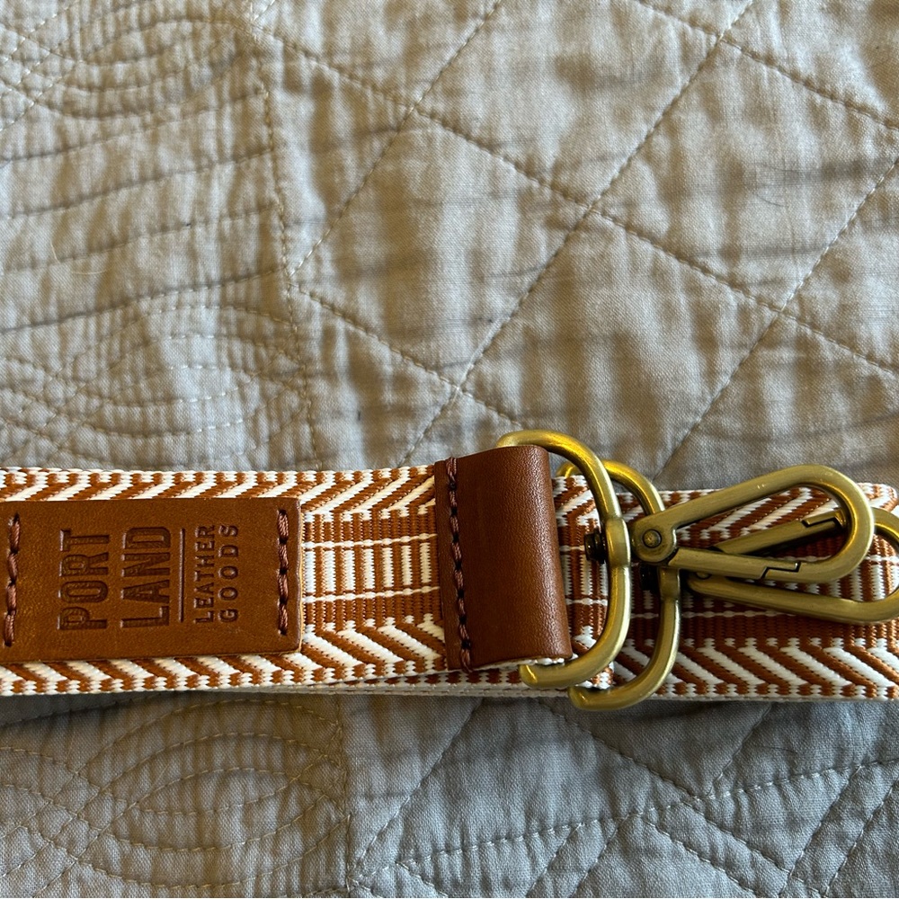 PLG Herringbone Strap in Butterscotch & White - Never Used
